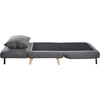 image:imageFlash Furniture Shaw TriFold Convertible Sleeper Chair with Pillow 3in1 Multifunctional Adjustable Sleeper Channel Stitching Hideaway Legs Brown LeatherSoftDark Gray
