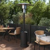 image:imageFlash Furniture Sol Patio Outdoor HeatingBronze Stainless Steel 40000 BTU Propane Heater with Wheels for Commercial amp Residential Use75 Feet TallBlack