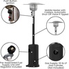 image:imageFlash Furniture Sol Patio Outdoor HeatingBronze Stainless Steel 40000 BTU Propane Heater with Wheels for Commercial amp Residential Use75 Feet TallBlack
