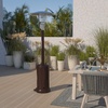 image:imageFlash Furniture Sol Patio Outdoor HeatingBronze Stainless Steel 40000 BTU Propane Heater with Wheels for Commercial amp Residential Use75 Feet TallBronze