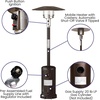 image:imageFlash Furniture Sol Patio Outdoor HeatingBronze Stainless Steel 40000 BTU Propane Heater with Wheels for Commercial amp Residential Use75 Feet TallBronze