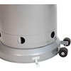 image:imageFlash Furniture Sol Patio Outdoor HeatingBronze Stainless Steel 40000 BTU Propane Heater with Wheels for Commercial amp Residential Use75 Feet TallSilver