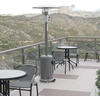 image:imageFlash Furniture Sol Patio Outdoor HeatingBronze Stainless Steel 40000 BTU Propane Heater with Wheels for Commercial amp Residential Use75 Feet TallSilver
