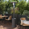 image:imageFlash Furniture Sol Patio Outdoor HeatingBronze Stainless Steel 40000 BTU Propane Heater with Wheels for Commercial amp Residential Use75 Feet TallSlate Gray