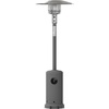 image:imageFlash Furniture Sol Patio Outdoor HeatingBronze Stainless Steel 40000 BTU Propane Heater with Wheels for Commercial amp Residential Use75 Feet TallSlate Gray
