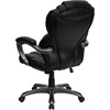 image:imageFlash Furniture Stella High Back Black LeatherSoft Executive Swivel Ergonomic Office Chair with ArmsBlack