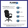 image:imageFlash Furniture Stella High Back Black LeatherSoft Executive Swivel Ergonomic Office Chair with ArmsBlack