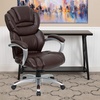 image:imageFlash Furniture Stella High Back Black LeatherSoft Executive Swivel Ergonomic Office Chair with ArmsBrown
