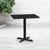 image:imageFlash Furniture Stiles 24 x 30 Rectangular Black Laminate Table Top with 22 x 22 Table Height BaseBlack