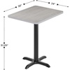 image:imageFlash Furniture Stiles 24 x 30 Rectangular Black Laminate Table Top with 22 x 22 Table Height BaseGrey