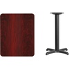 image:imageFlash Furniture Stiles 24 x 30 Rectangular Black Laminate Table Top with 22 x 22 Table Height BaseMahogany