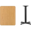image:imageFlash Furniture Stiles 24 x 30 Rectangular Black Laminate Table Top with 22 x 22 Table Height BaseNatural
