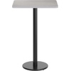 image:imageFlash Furniture Stiles 24 x 30 Rectangular Mahogany Laminate Table Top with 18 Round Bar Height Table BaseGrey
