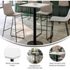 image:imageFlash Furniture Stiles 24 x 30 Rectangular Mahogany Laminate Table Top with 18 Round Bar Height Table BaseWhite