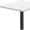 image:imageFlash Furniture Stiles 24 x 30 Rectangular Mahogany Laminate Table Top with 18 Round Bar Height Table BaseWhite