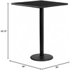 image:imageFlash Furniture Stiles 30 Square Black Laminate Table Top with 18 Round Bar Height Table BaseBlack
