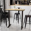 image:imageFlash Furniture Stiles 30 x 42 Rectangular Black Laminate Table Top with 5 x 22 Bar Height Table BasesNatural