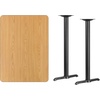 image:imageFlash Furniture Stiles 30 x 42 Rectangular Black Laminate Table Top with 5 x 22 Bar Height Table BasesNatural