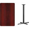 image:imageFlash Furniture Stiles 30 x 48 Rectangular Natural Laminate Table Top with 235 x 295 Bar Height Table BaseMahogany