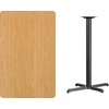 image:imageFlash Furniture Stiles 30 x 48 Rectangular Natural Laminate Table Top with 235 x 295 Bar Height Table BaseNatural