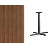 image:imageFlash Furniture Stiles 30 x 48 Rectangular Natural Laminate Table Top with 235 x 295 Bar Height Table BaseWalnut