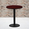 image:imageFlash Furniture Stiles 36 Round Mahogany Laminate Table Top with 24 Round Bar Height Table BaseMahogany