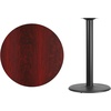 image:imageFlash Furniture Stiles 36 Round Mahogany Laminate Table Top with 24 Round Bar Height Table BaseMahogany