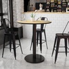image:imageFlash Furniture Stiles 36 Round Mahogany Laminate Table Top with 24 Round Bar Height Table BaseNatural