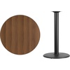 image:imageFlash Furniture Stiles 36 Round Mahogany Laminate Table Top with 24 Round Bar Height Table BaseWalnut