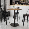 image:imageFlash Furniture Stiles 36 Round Mahogany Laminate Table Top with 24 Round Bar Height Table BaseWalnut