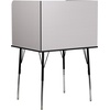 image:imageFlash Furniture Study Carrel with Adjustable Legs and Top Shelf in Nebula Grey Finish