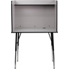 image:imageFlash Furniture Study Carrel with Adjustable Legs and Top Shelf in Nebula Grey Finish