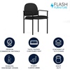 image:imageFlash Furniture Tiffany Side Reception Chair with Padded Armrests Stackable Vinyl Waiting Room Chair for Commercial or Residential Use BlackBlack Vinyl