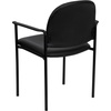 image:imageFlash Furniture Tiffany Side Reception Chair with Padded Armrests Stackable Vinyl Waiting Room Chair for Commercial or Residential Use BlackBlack Vinyl