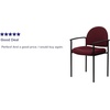 image:imageFlash Furniture Tiffany Side Reception Chair with Padded Armrests Stackable Vinyl Waiting Room Chair for Commercial or Residential Use BlackBurgundy Fabric