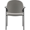image:imageFlash Furniture Tiffany Side Reception Chair with Padded Armrests Stackable Vinyl Waiting Room Chair for Commercial or Residential Use BlackGray Vinyl