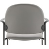 image:imageFlash Furniture Tiffany Side Reception Chair with Padded Armrests Stackable Vinyl Waiting Room Chair for Commercial or Residential Use BlackGray Vinyl