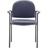 image:imageFlash Furniture Tiffany Side Reception Chair with Padded Armrests Stackable Vinyl Waiting Room Chair for Commercial or Residential Use BlackNavy Vinyl