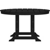 image:imageFlash Furniture Tolleson IndoorOutdoor Adirondack Dining Set Commercial Grade Recycled HDPE 48 Round Dining Table and 4 Chairs with Cupholders 5 PC BlackBlack