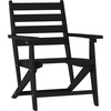 image:imageFlash Furniture Tolleson IndoorOutdoor Adirondack Dining Set Commercial Grade Recycled HDPE 48 Round Dining Table and 4 Chairs with Cupholders 5 PC BlackBlack