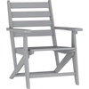 image:imageFlash Furniture Tolleson IndoorOutdoor Adirondack Dining Set Commercial Grade Recycled HDPE 72 Rectangle Dining Table and 6 Chairs with Cupholders 7 PC BlackGrey