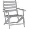 image:imageFlash Furniture Tolleson IndoorOutdoor Adirondack Dining Set Commercial Grade Recycled HDPE 72 Rectangle Dining Table and 6 Chairs with Cupholders 7 PC BlackGrey