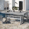 image:imageFlash Furniture Tolleson IndoorOutdoor Adirondack Dining Set Commercial Grade Recycled HDPE 72 Rectangle Dining Table and 6 Chairs with Cupholders 7 PC BlackGrey