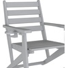 image:imageFlash Furniture Tolleson IndoorOutdoor Adirondack Dining Set Commercial Grade Recycled HDPE 72 Rectangle Dining Table and 6 Chairs with Cupholders 7 PC BlackGrey