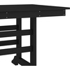 image:imageFlash Furniture Tolleson IndoorOutdoor Adirondack Dining Set Commercial Grade Recycled HDPE 72 Rectangle Dining Table and 6 Chairs with Cupholders 7 PC BlackBlack