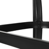 image:imageFlash Furniture Tory Rectangle Patio Table with Umbrella Hole Commercial AllWeather Table with Heat Resistant Tempered Glass Steel Tube Frame 35x 59 BlackClear TopBlack Frame