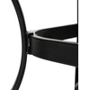 image:imageFlash Furniture Tory Rectangle Patio Table with Umbrella Hole Commercial AllWeather Table with Heat Resistant Tempered Glass Steel Tube Frame 35x 59 BlackClear TopBlack Frame