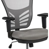 image:imageFlash Furniture Tyler MidBack Light Gray Mesh Ergonomic Drafting Chair with Adjustable Chrome Foot Ring Adjustable Arms and White FrameLight Gray MeshBlack Frame