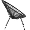 image:imageFlash Furniture Valencia Oval Comfort Series Take Ten Black Papasan Lounge ChairBlack