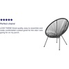 image:imageFlash Furniture Valencia Oval Comfort Series Take Ten Black Papasan Lounge ChairBlack